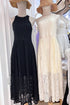 Lacey Embroider Sleeveless Maxi Dresses